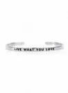 Стальной браслет с надписью  LIVE WHAT YOU LOVE BNGL0009