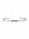 Стальной браслет с надписью  BELIEVE BNGL0002